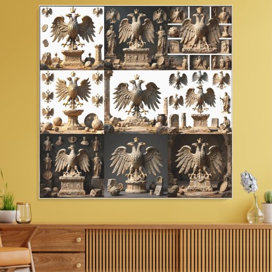 IllyrianAltarRelicsSacredEagleArtBundle IX HERSYM  Canvas Afdruk (Insitu (Woonkamer))