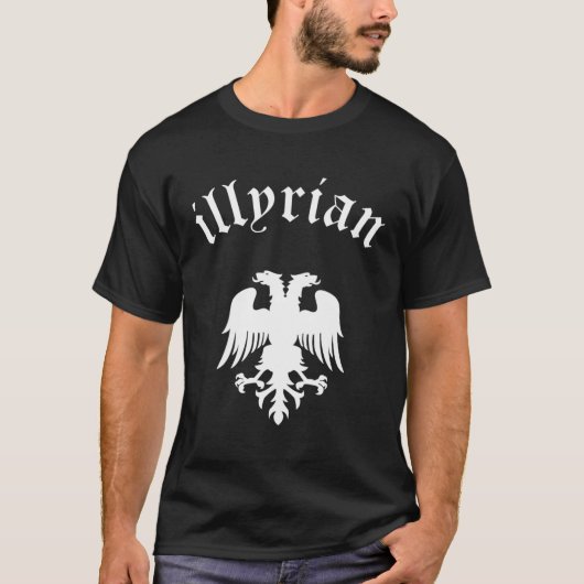 Illyriërs Albanese adelaar T-shirt (Voorkant)
