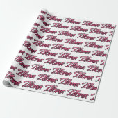 Ilona faded pink personalisiertes Geschenkpapier Cadeaupapier (Uitgerold)