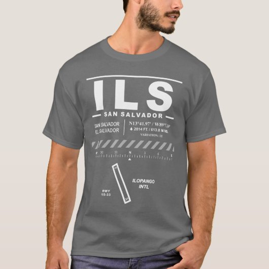 Ilopango International Airport ILS T-shirt (Voorkant)