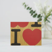 iLove Briefkaart (Staand voorkant)