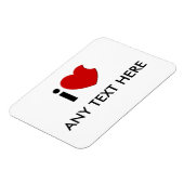 - iLove "elke tekst hier" magneet (Linkerzijde)