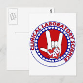 iLove LAB Round LABORATORY WETENSCHAPPELIJK Briefkaart (Voorkant / Achterkant)