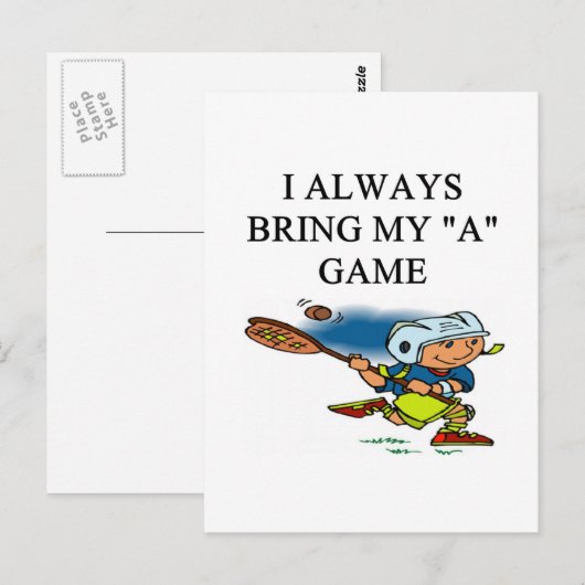 ilove lacrosse briefkaart (Voorkant / Achterkant)