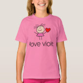 iLove Viola Lover Gift T-shirt (Voorkant)