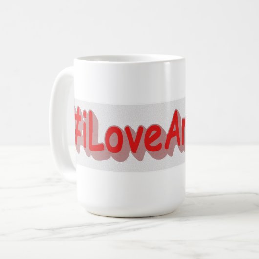 "#iLoveArizona " Cute Design. Bestel nu Koffiemok (Voorkant links)
