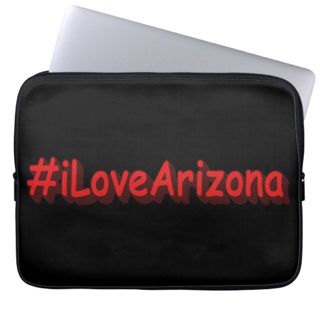 "#iLoveArizona " Cute Design. Bestel nu Laptop Sleeve (Voorkant)
