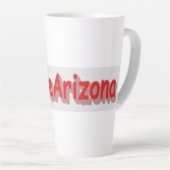"#iLoveArizona " Cute Design. Bestel nu Latte Mok (Rechterhoek)