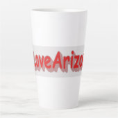 "#iLoveArizona " Cute Design. Bestel nu Latte Mok (Voorkant)