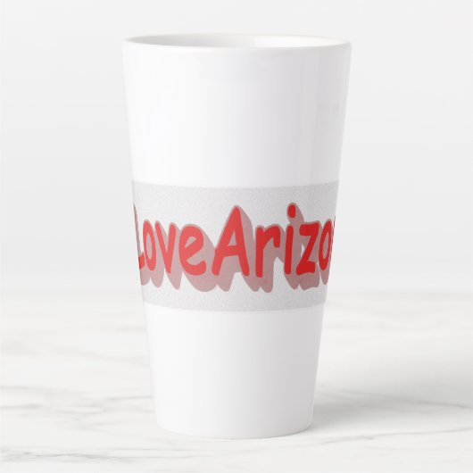 "#iLoveArizona " Cute Design. Bestel nu Latte Mok (Voorkant)