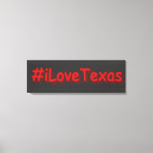 "#iLoveaTexas " Cute Design. Bestel nu Canvas Afdruk (Voorkant)
