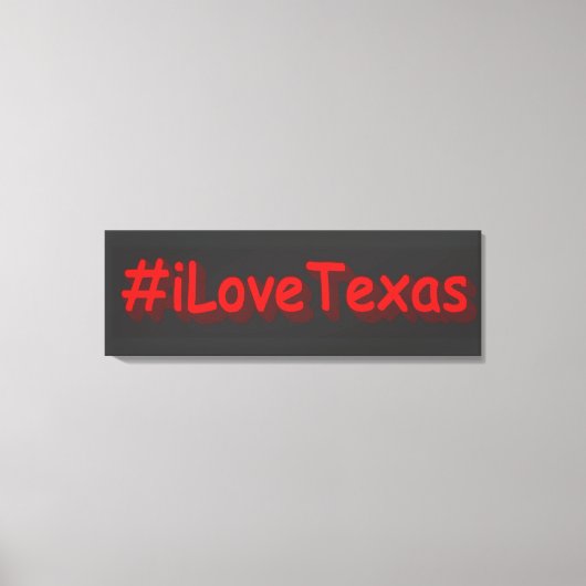 "#iLoveaTexas " Cute Design. Bestel nu Canvas Afdruk (Voorkant)