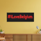 "#iLoveBelgium" Cute Design. Bestel nu Canvas Afdruk (Insitu (Woonkamer))