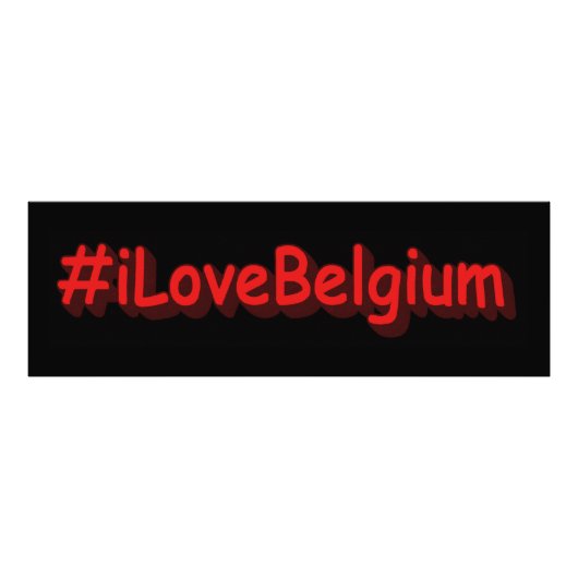 "#iLoveBelgium" Cute Design. Bestel nu Foto Afdruk (Voorkant)