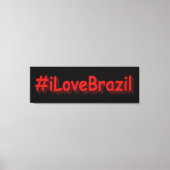 "#iLoveBrazilië" Cute Design. Bestel nu Canvas Afdruk (Voorkant)