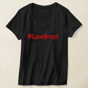 "#iLoveBrazilië" Cute Design. Bestel nu T-shirt