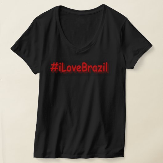 "#iLoveBrazilië" Cute Design. Bestel nu T-shirt (Laagn)