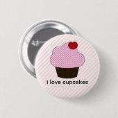 ilovecupcakes Ronde Button (Voorkant /achterkant)