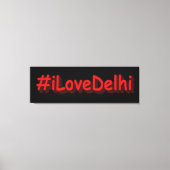 "#iLoveDelhi" Cute Design. Bestel nu Canvas Afdruk (Voorkant)