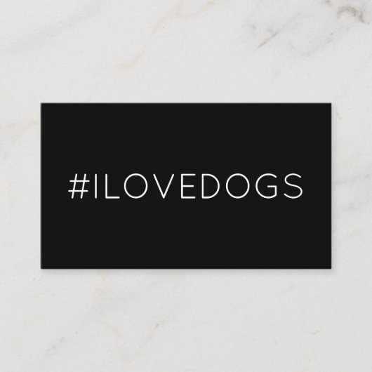 #ILOVEDOGS hashtag loyalty punker (Voorkant)