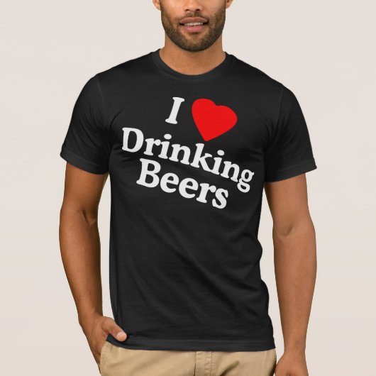 ilovedrinkingbeers t-shirt (Voorkant)