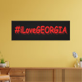 "#iLoveGEORGIA " Cute Design. Bestel nu Canvas Afdruk (Insitu (Woonkamer))