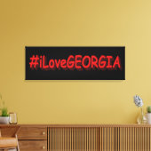 "#iLoveGEORGIA " Cute Design. Bestel nu Canvas Afdruk (Insitu (Woonkamer))