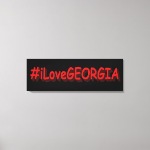 "#iLoveGEORGIA " Cute Design. Bestel nu Canvas Afdruk