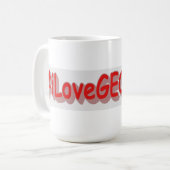 "#iLoveGEORGIA " Cute Design. Bestel nu Koffiemok (Voorkant links)