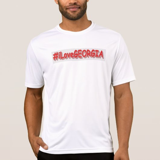 "#iLoveGEORGIA " Cute Design. Bestel nu T-shirt (Voorkant)