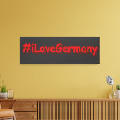 "#iLoveGermany" Cute Design. Bestel nu Canvas Afdruk (Insitu (Woonkamer))