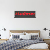 "#iLoveGermany" Cute Design. Bestel nu Canvas Afdruk (Insitu (Slaapkamer))