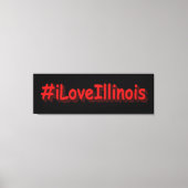 "#iLoveIllinois " Cute Design. Bestel nu Canvas Afdruk (Voorkant)