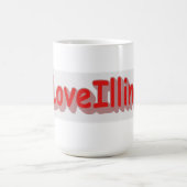"#iLoveIllinois " Cute Design. Bestel nu Koffiemok (Center)
