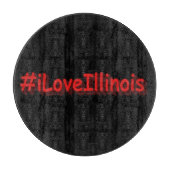 "#iLoveIllinois " Cute Design. Bestel nu Snijplank (Voorkant)