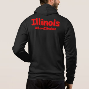 "#iLoveIllinoisan " Cute Design. Bestel nu Hoodie