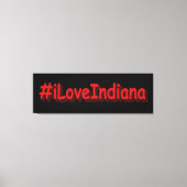 "#iLoveIndiana " Cute Design. Bestel nu Canvas Afdruk (Voorkant)