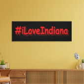 "#iLoveIndiana " Cute Design. Bestel nu Canvas Afdruk (Insitu (Woonkamer))