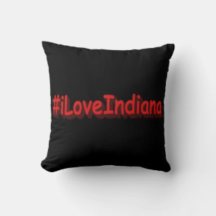 "#iLoveIndiana " Cute Design. Bestel nu Kussen