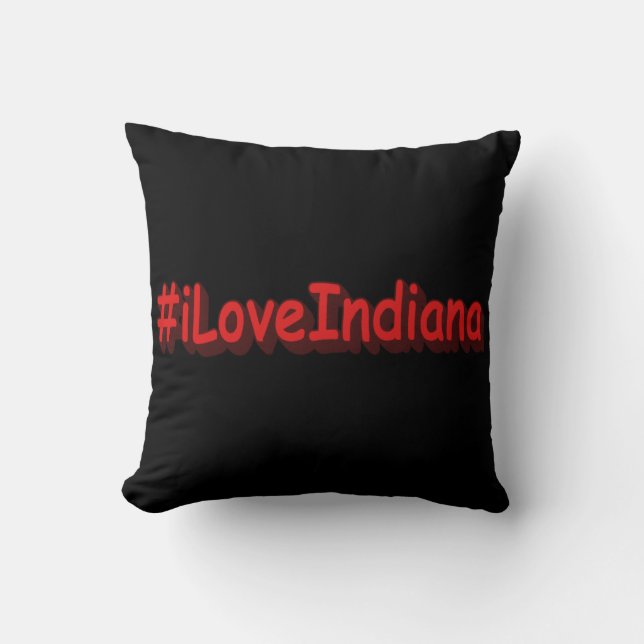 "#iLoveIndiana " Cute Design. Bestel nu Kussen (Voorkant)