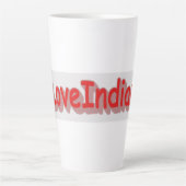 "#iLoveIndiana " Cute Design. Bestel nu Latte Mok (Voorkant)