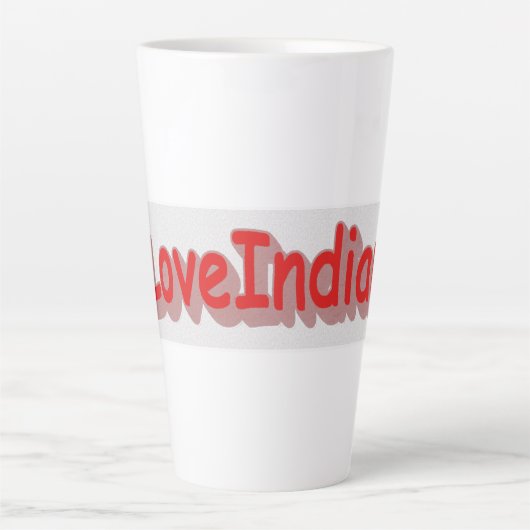 "#iLoveIndiana " Cute Design. Bestel nu Latte Mok (Voorkant)