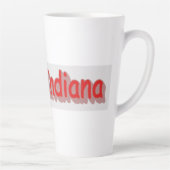 "#iLoveIndiana " Cute Design. Bestel nu Latte Mok (Rechts)