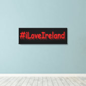 "#iLoveIrelands" Cute Design. Bestel nu Canvas Afdruk (Insitu (Houten vloer))