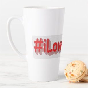 "#iLoveITALIË" Cute Design. Bestel nu Latte Mok