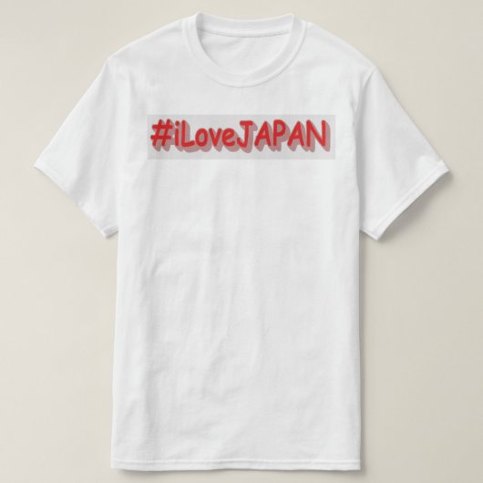 "#iLoveJAPAN" Cute Design. Bestel nu T-shirt (Design voorkant)