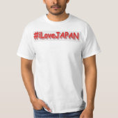 "#iLoveJAPAN" Cute Design. Bestel nu T-shirt (Voorkant)