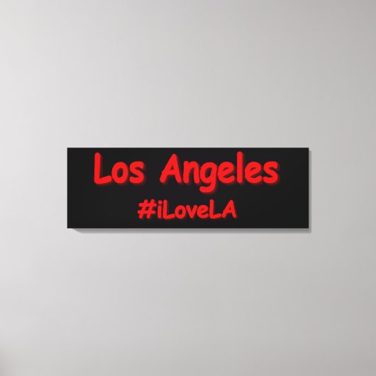 "#iLoveLA" Cute Design. Bestel nu Canvas Afdruk (Voorkant)