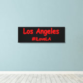 "#iLoveLA" Cute Design. Bestel nu Canvas Afdruk (Insitu (Houten vloer))