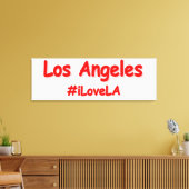 "#iLoveLA" Cute Design. Bestel nu Canvas Afdruk (Insitu (Woonkamer))